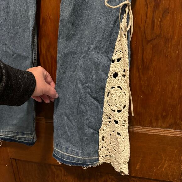 Y2K Vintage Tag Rag Culture Low Rise Flare Bellbottom Jeans sz 4 26 Crochet‎ - Picture 9 of 12